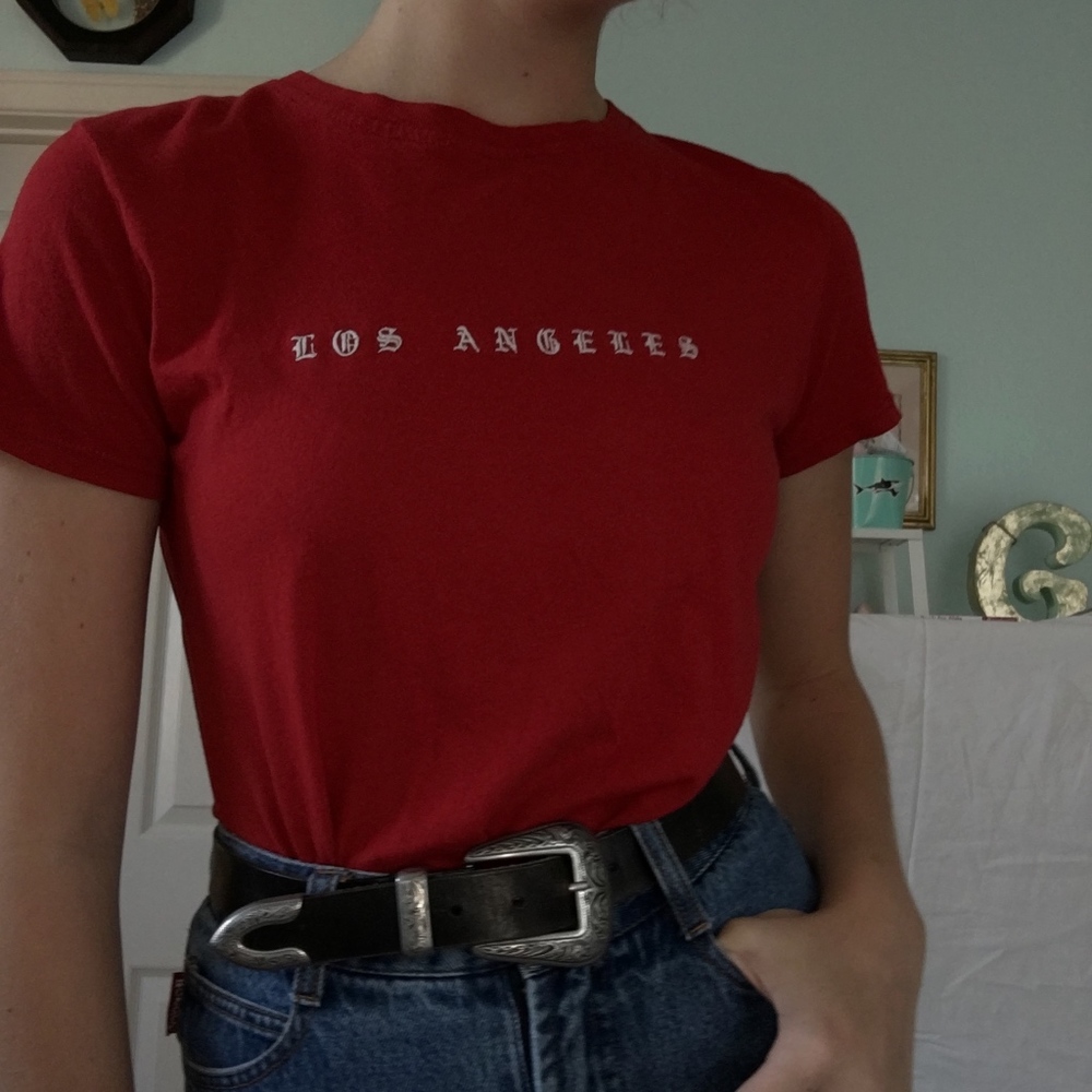 red Los Angeles t-shirt